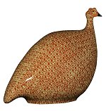 Guinea Fowl - Pintade<br>Red Speckled Yellow